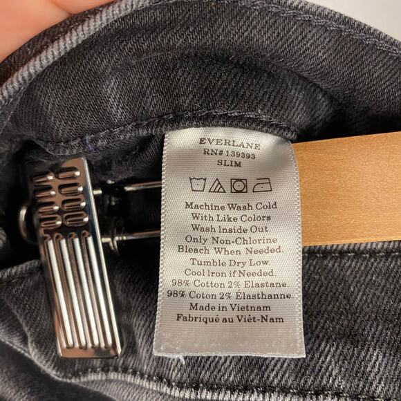 Everlane Men's‎ Slim Fit Washed Black Jeans Size 32x34 - Picture 10 of 10